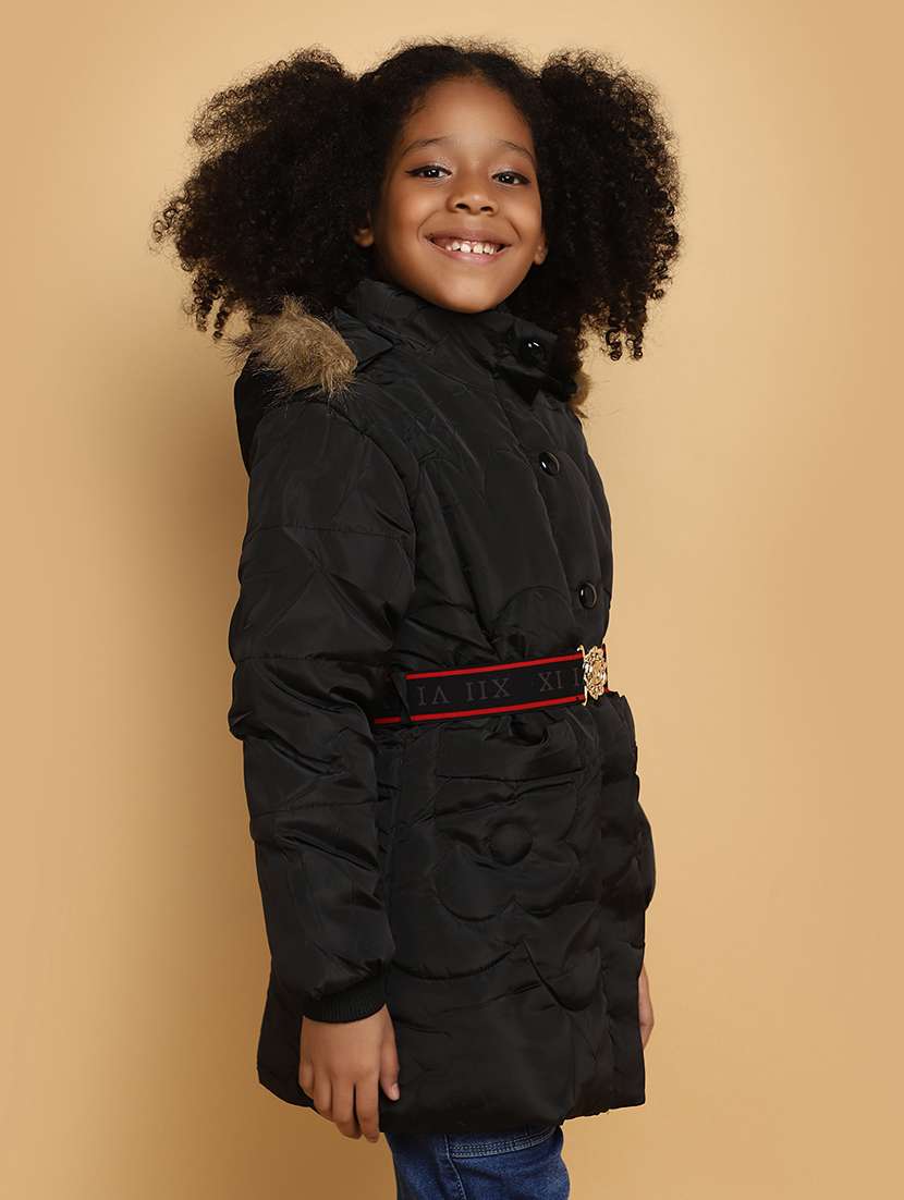 girls solid color henley neck jacket - 20589693 -  Standard Image - 1