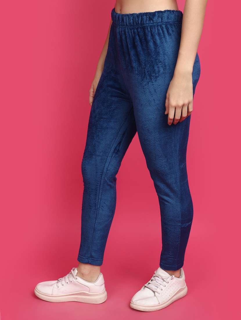 women mid rise solid leggings - 20589733 -  Standard Image - 1