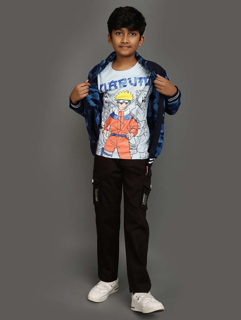 boys blue camouflage print sweatshirt - 20589737 - Standard Image - 4