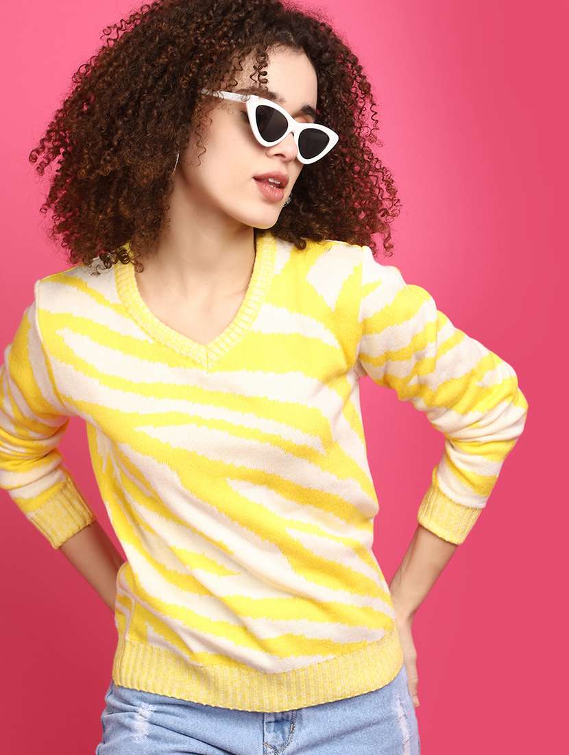 Women Self Design Pullover - 20589838 -  Standard Image - 1