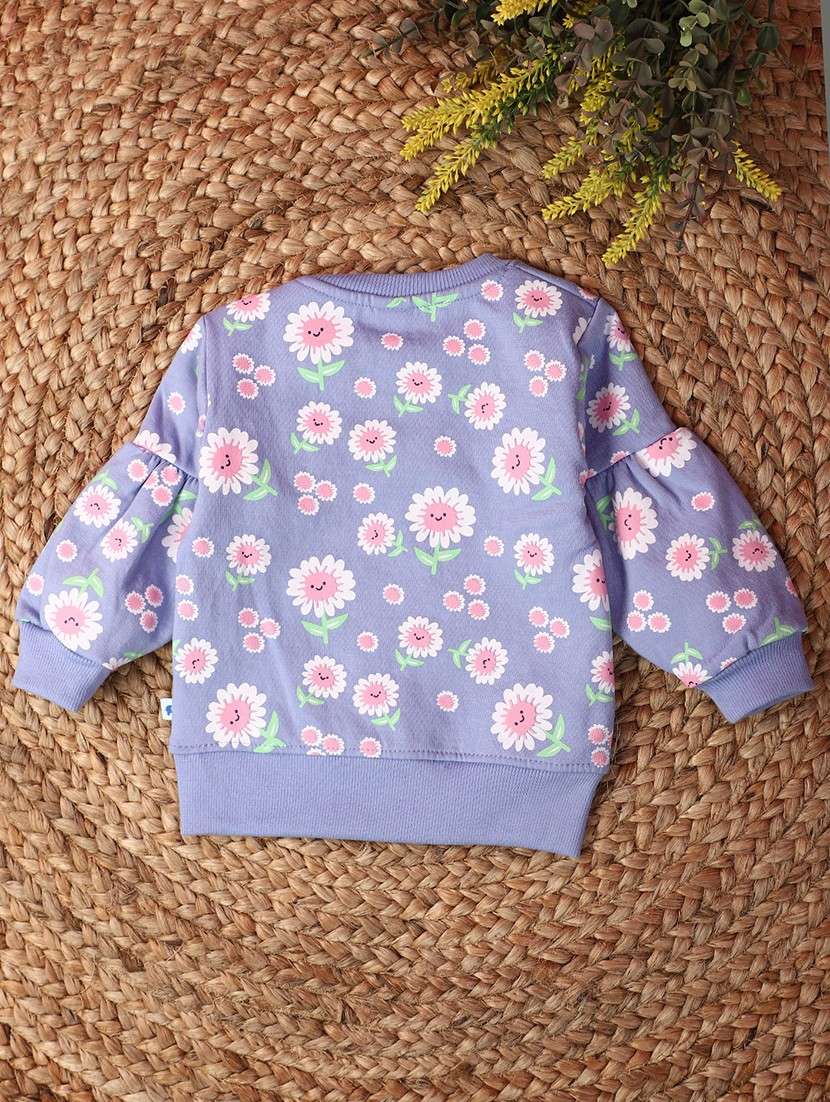 lavender round neck sweatshirts - 20590015 -  Standard Image - 1