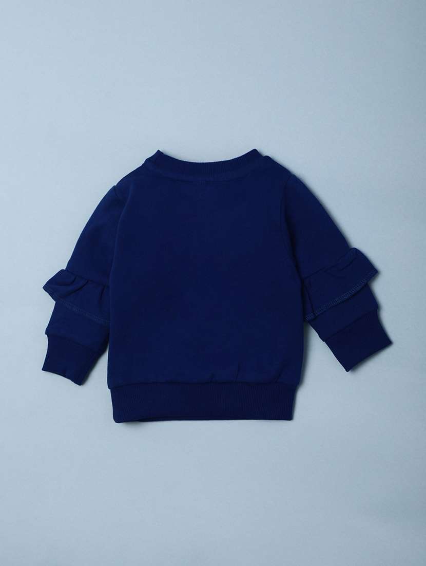 blue round neck sweatshirts - 20590208 - Standard Image - 1