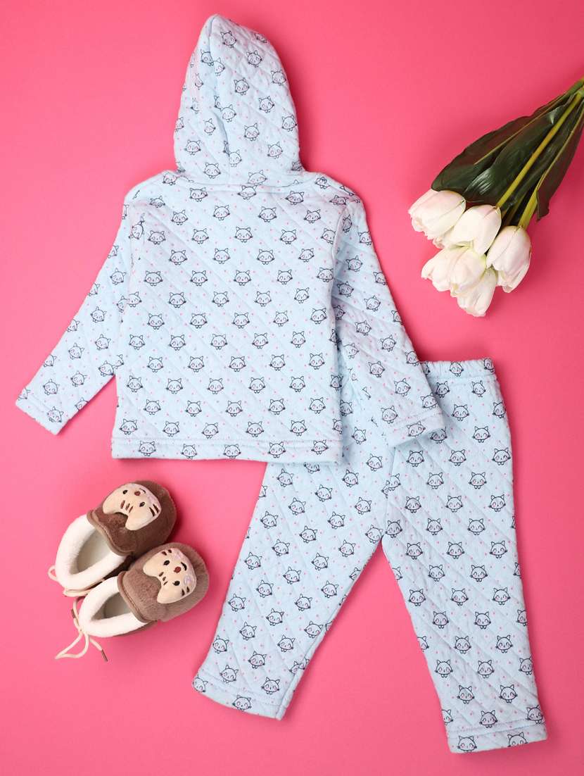 blue cotton suit sets twin & dungree - 20590241 -  Standard Image - 1