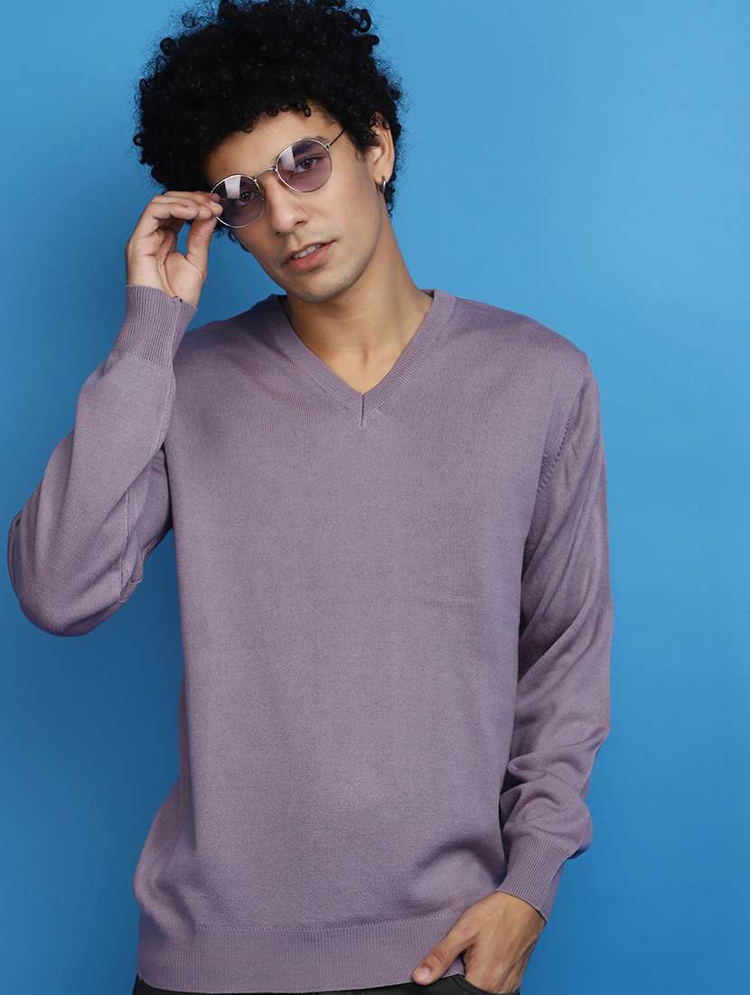 men plain long sleeves sweatshirt - 20590357 -  Standard Image - 1