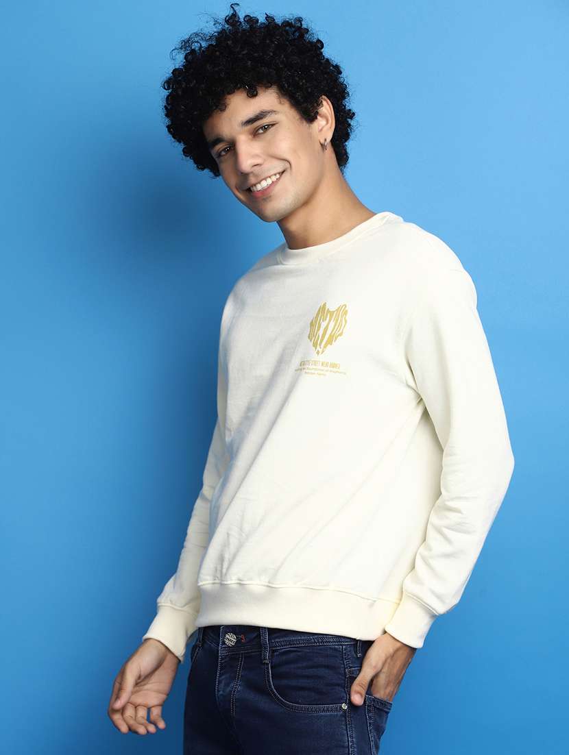 men back print long sleeve sweatshirt - 20590574 -  Standard Image - 1