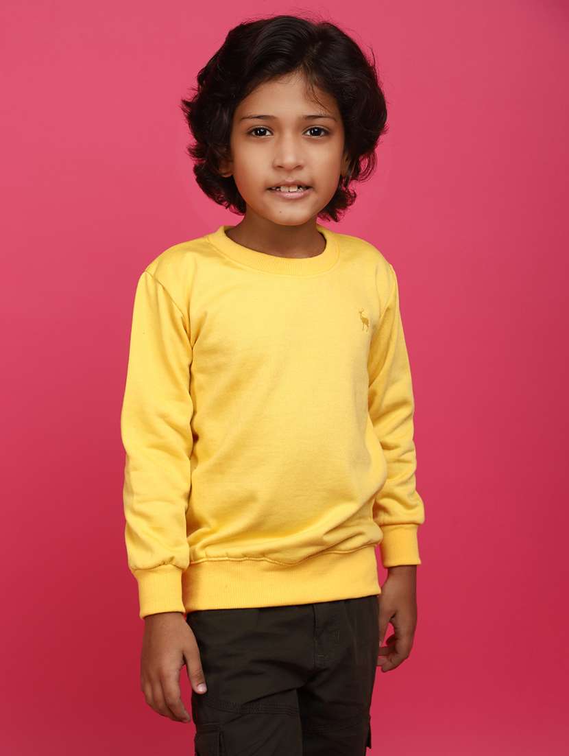 boys pack of 2 solid sweatshirts - 20590586 - Standard Image - 1