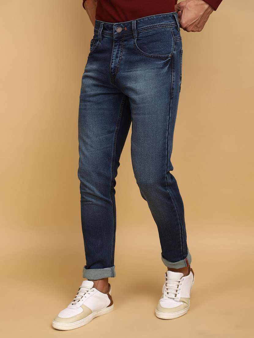 men mid rise denim jeans - 20590715 -  Standard Image - 1