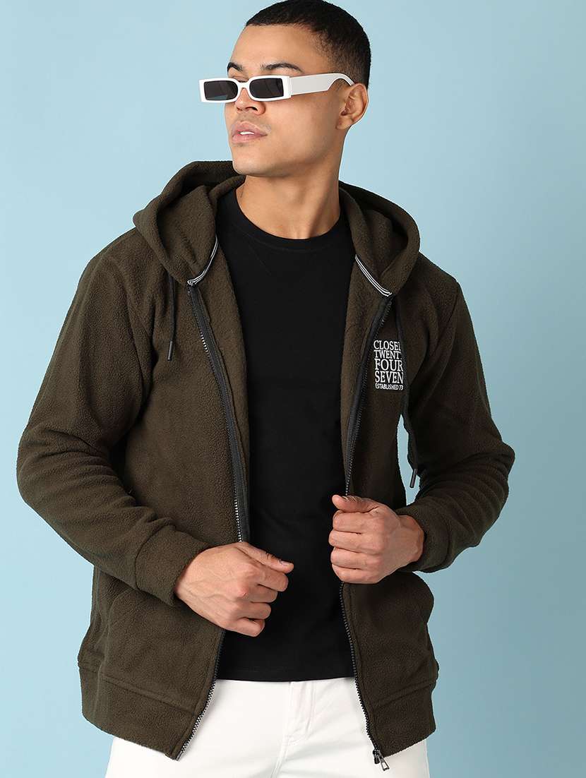 men long sleeves placement print sweatshirt - 20590787 - Standard Image - 1