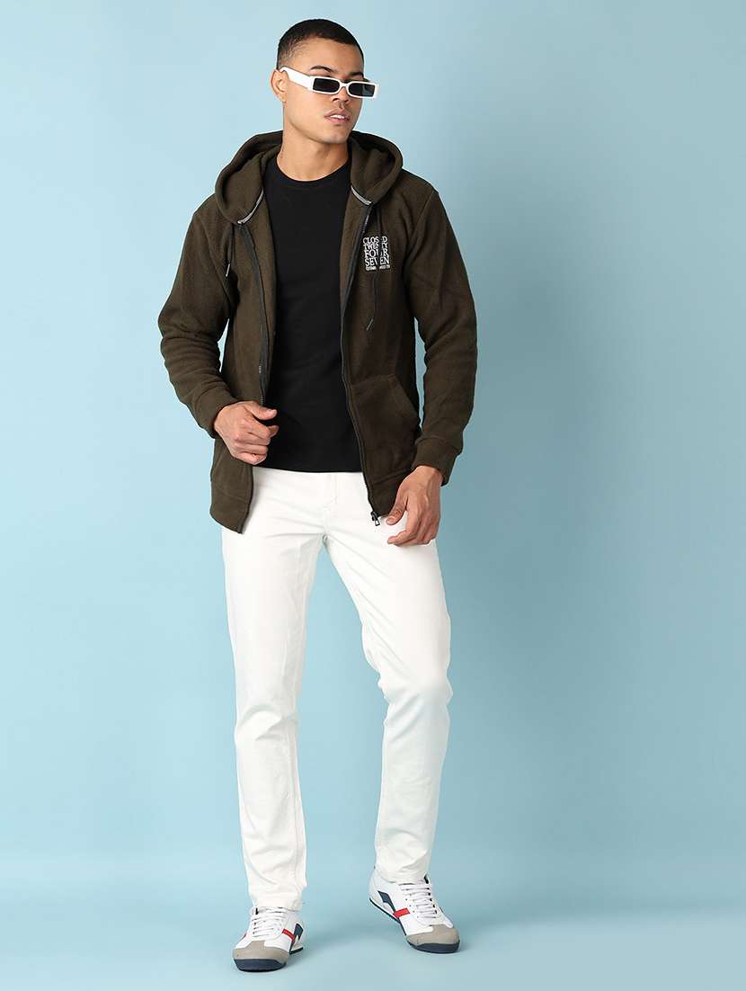 men long sleeves placement print sweatshirt - 20590787 - Standard Image - 4