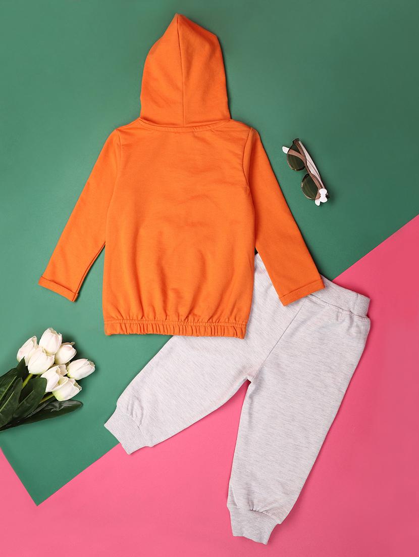 orange cotton suit sets twin & dungree - 20590819 -  Standard Image - 1