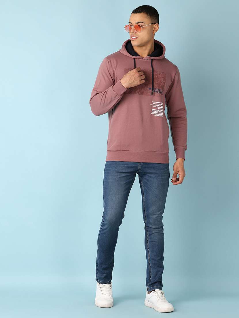 men long sleeved front printed sweatshirt - 20590893 -  Standard Image - 4