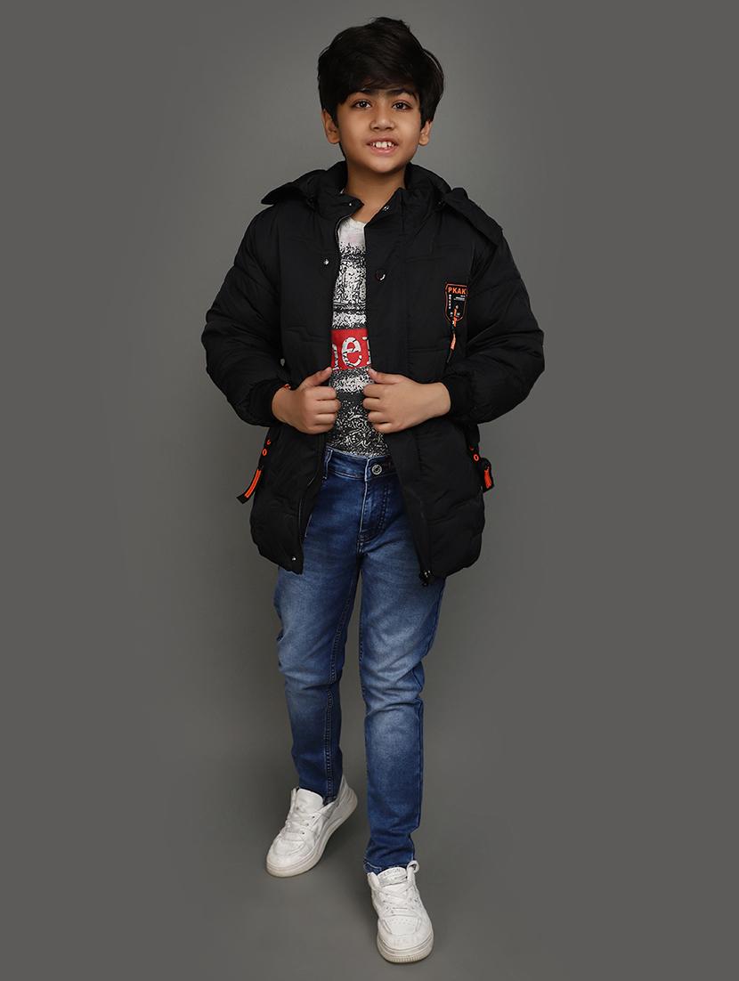 black cotton jacket - 20590923 - Standard Image - 4