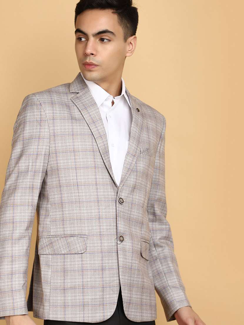 brown cotton blazer - 20591052 -  Standard Image - 1