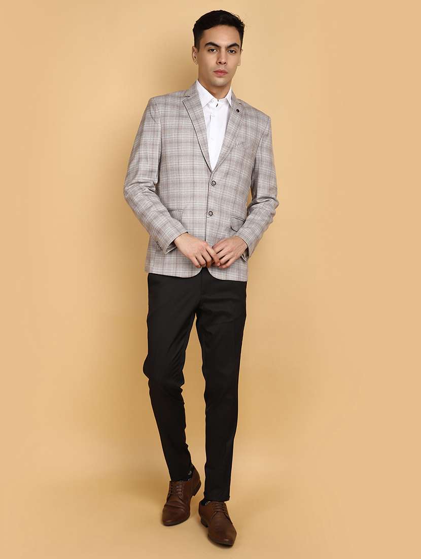 brown cotton blazer - 20591052 -  Standard Image - 4