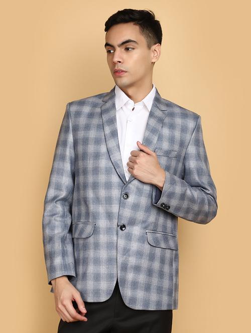 blue cotton blazer - 20591115 -  Standard Image - 0