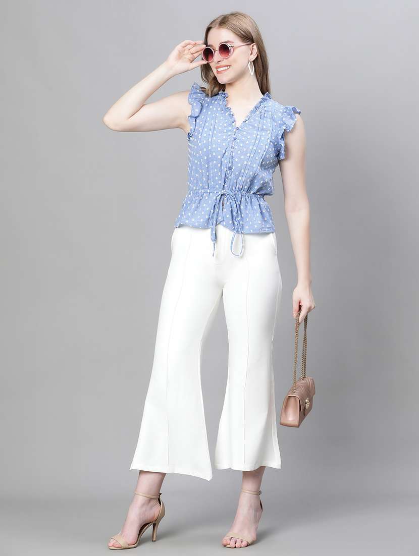 women self designed sleeveless regular top - 20592350 - Standard Image - 4