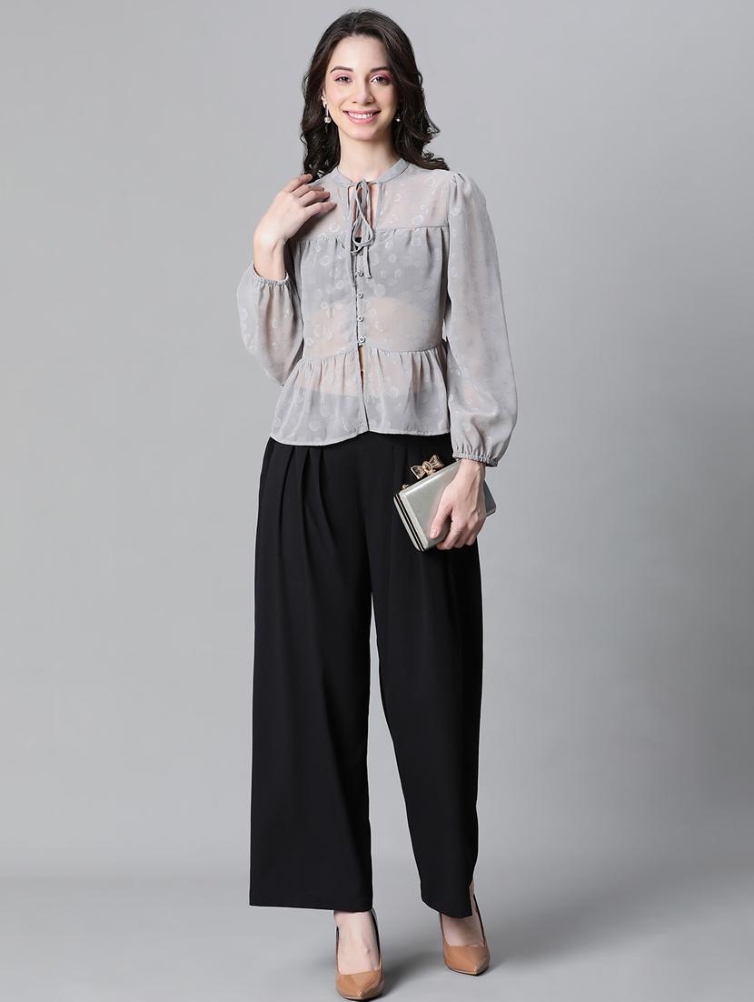 women self designed puff sleeves top - 20592363 - Standard Image - 4