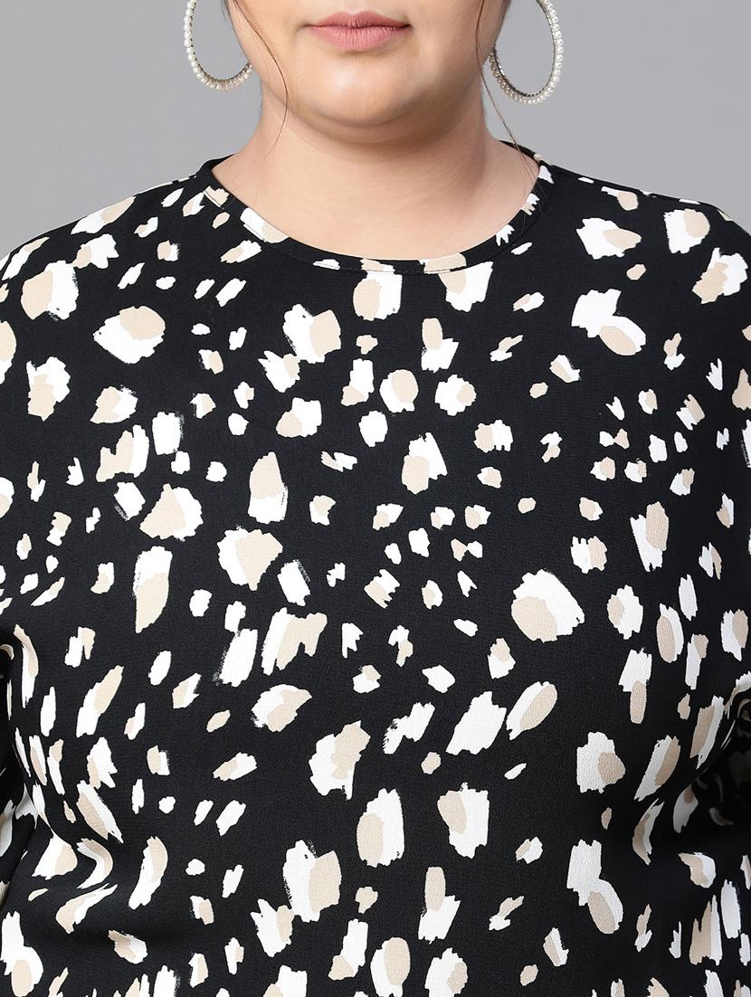 plus size women printed high low top - 20592395 - Standard Image - 6