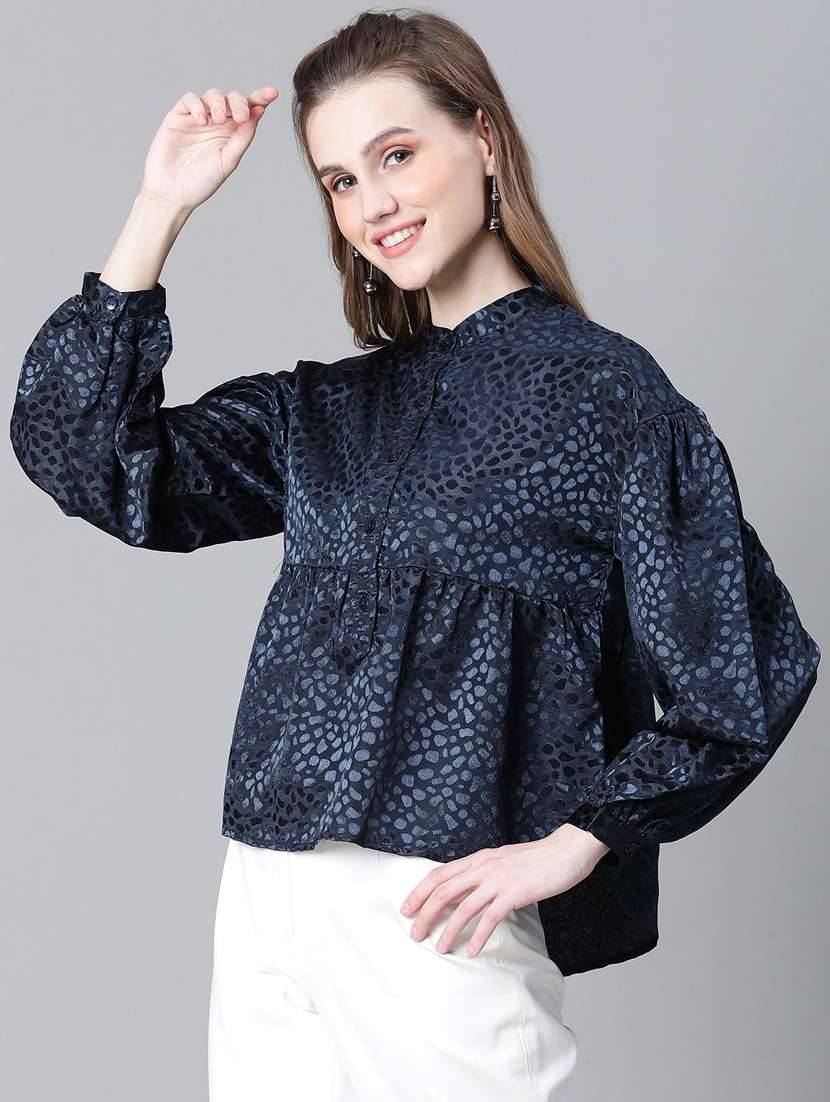 plus size women printed high low top - 20592415 -  Standard Image - 1