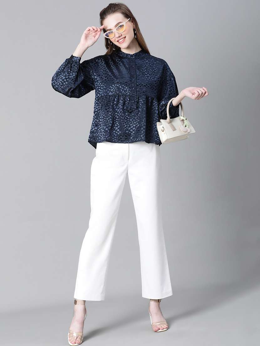 plus size women printed high low top - 20592415 -  Standard Image - 4