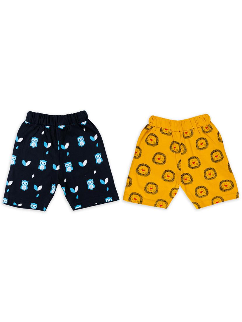 boys set of 2 quirky printed regular shorts - 20593231 - Standard Image - 1