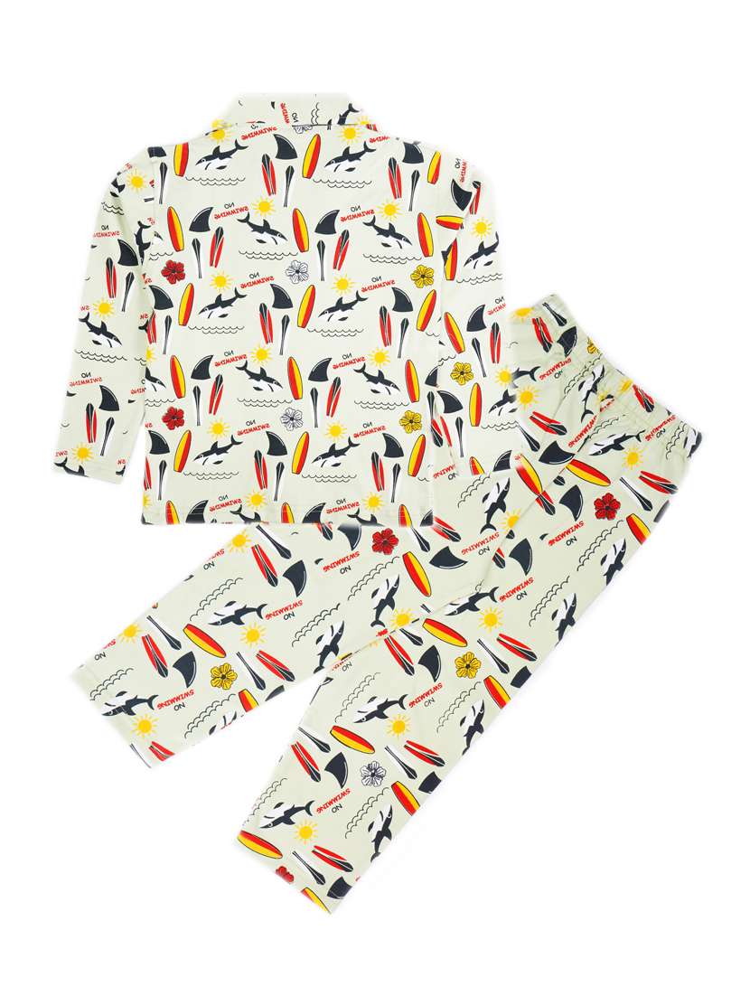 kids cotton pyjama nightwear set - 20593288 -  Standard Image - 1