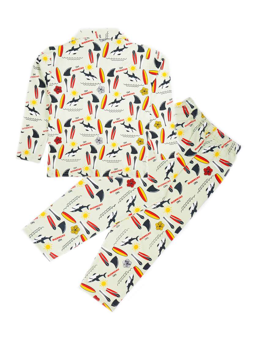 kids cotton pyjama nightwear set - 20593290 -  Standard Image - 1