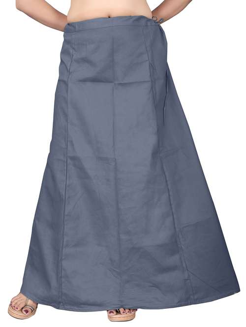 women grey solid petticoats shapewear