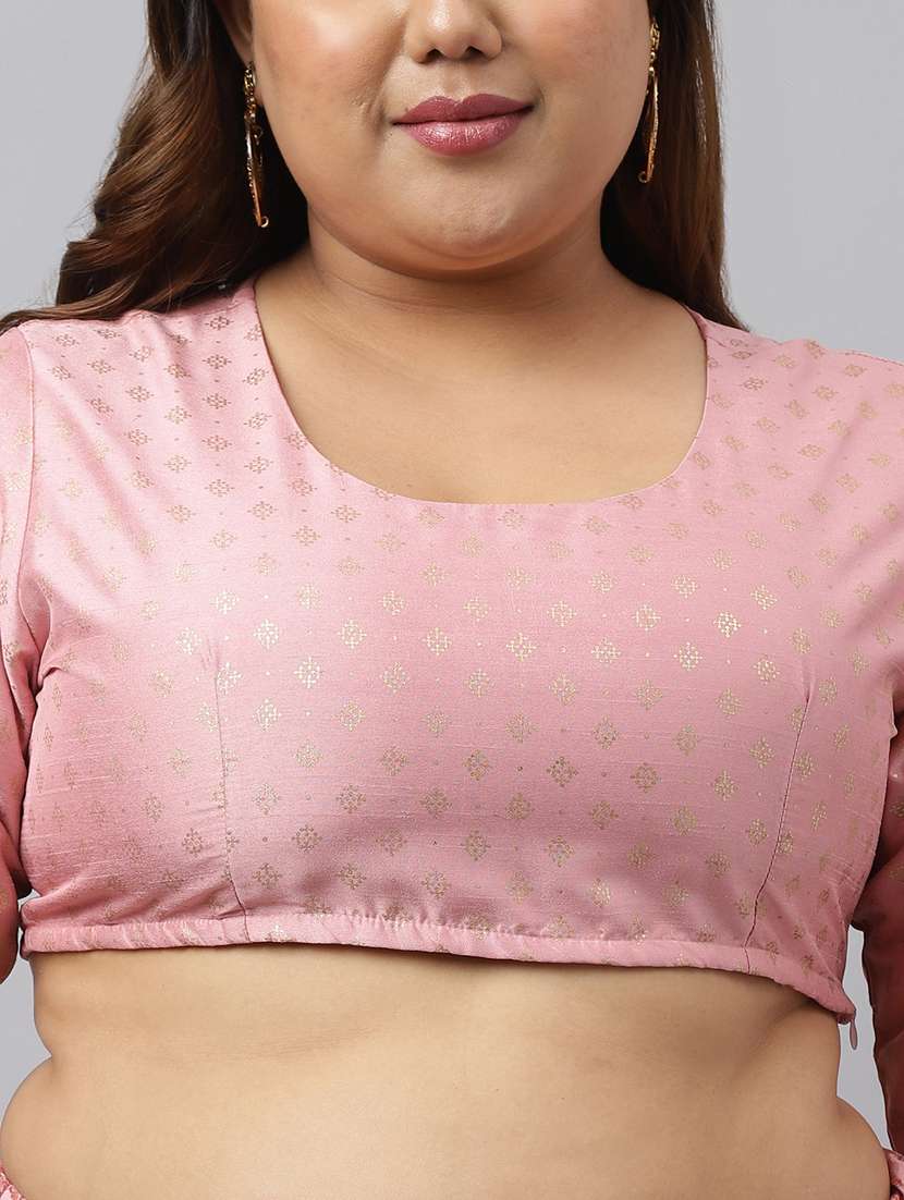 pink flared lehenga choli with dupatta set - 20593479 -  Standard Image - 4