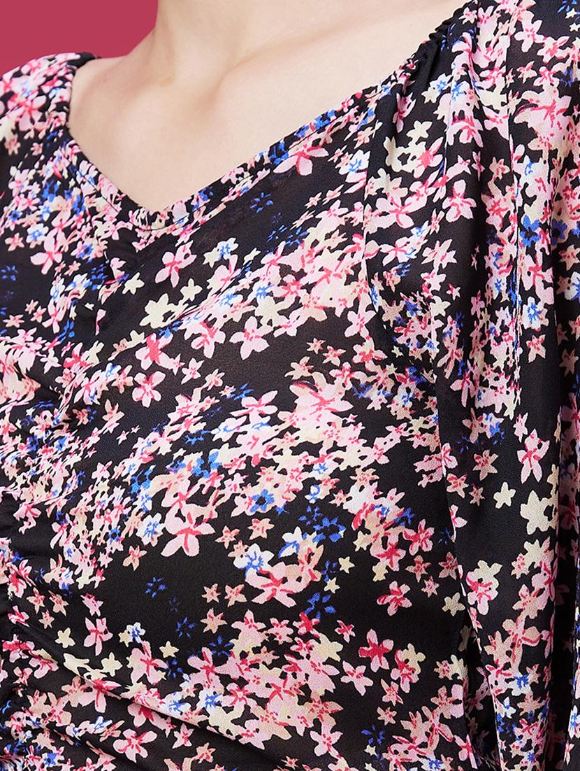black viscose crop top - 20594244 - Standard Image - 4