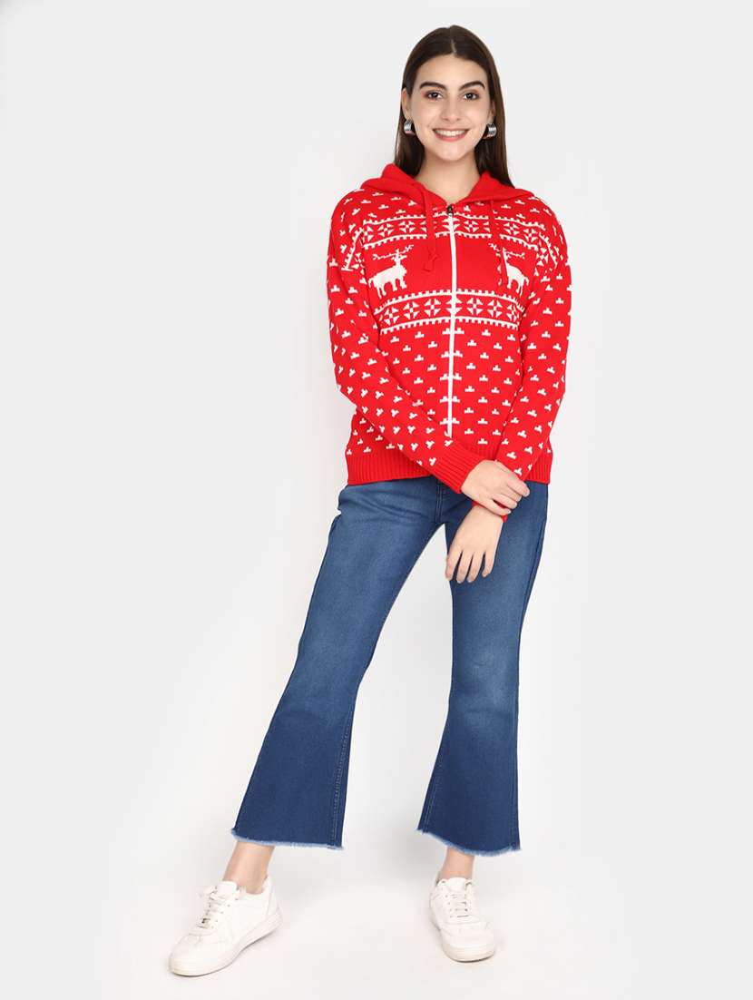 women self designed long sleeves cardigan - 20594741 -  Standard Image - 4