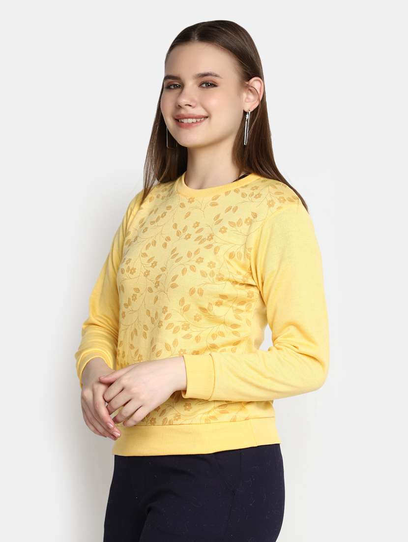 women printed long sleeves pullover - 20594756 -  Standard Image - 1