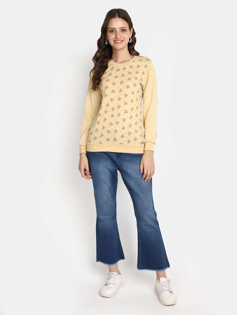 women printed long sleeves pullover - 20594758 - Standard Image - 4