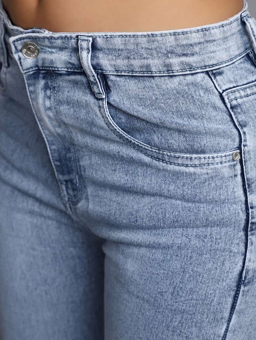 women's plain slim fit jeans - 20594932 -  Standard Image - 4