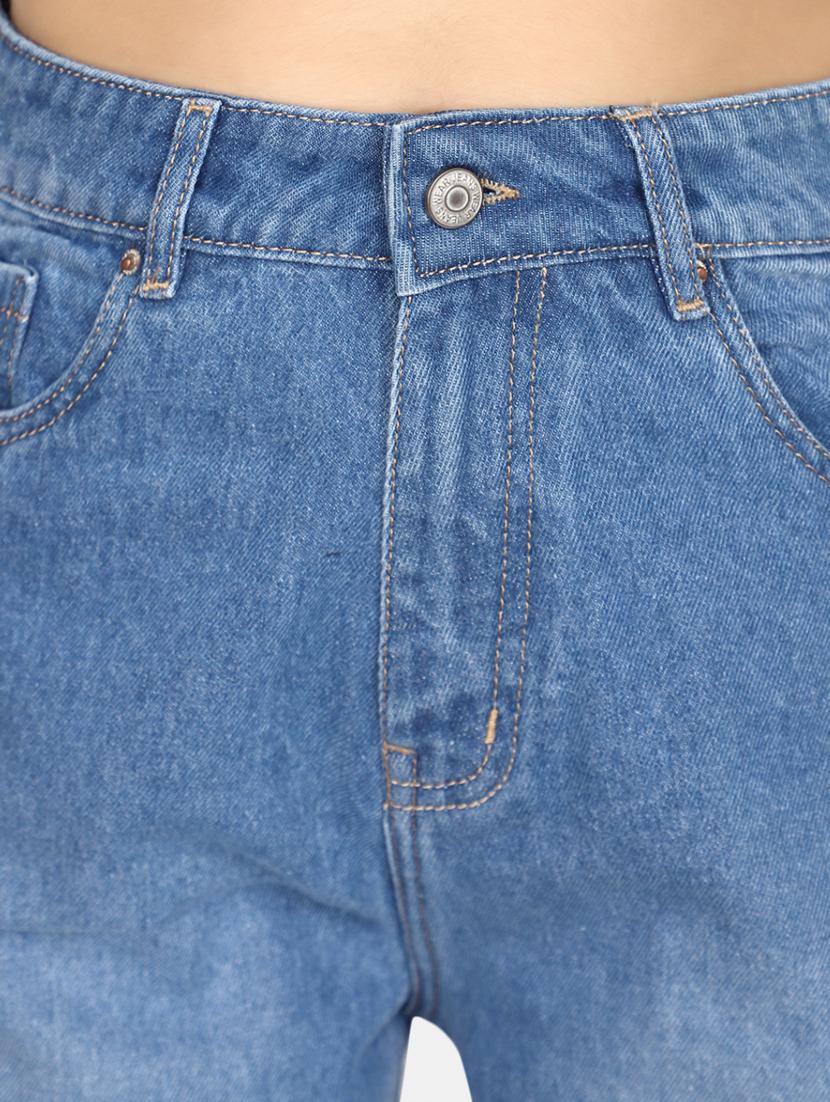 women's distress baggy leg jeans - 20594956 - Standard Image - 4