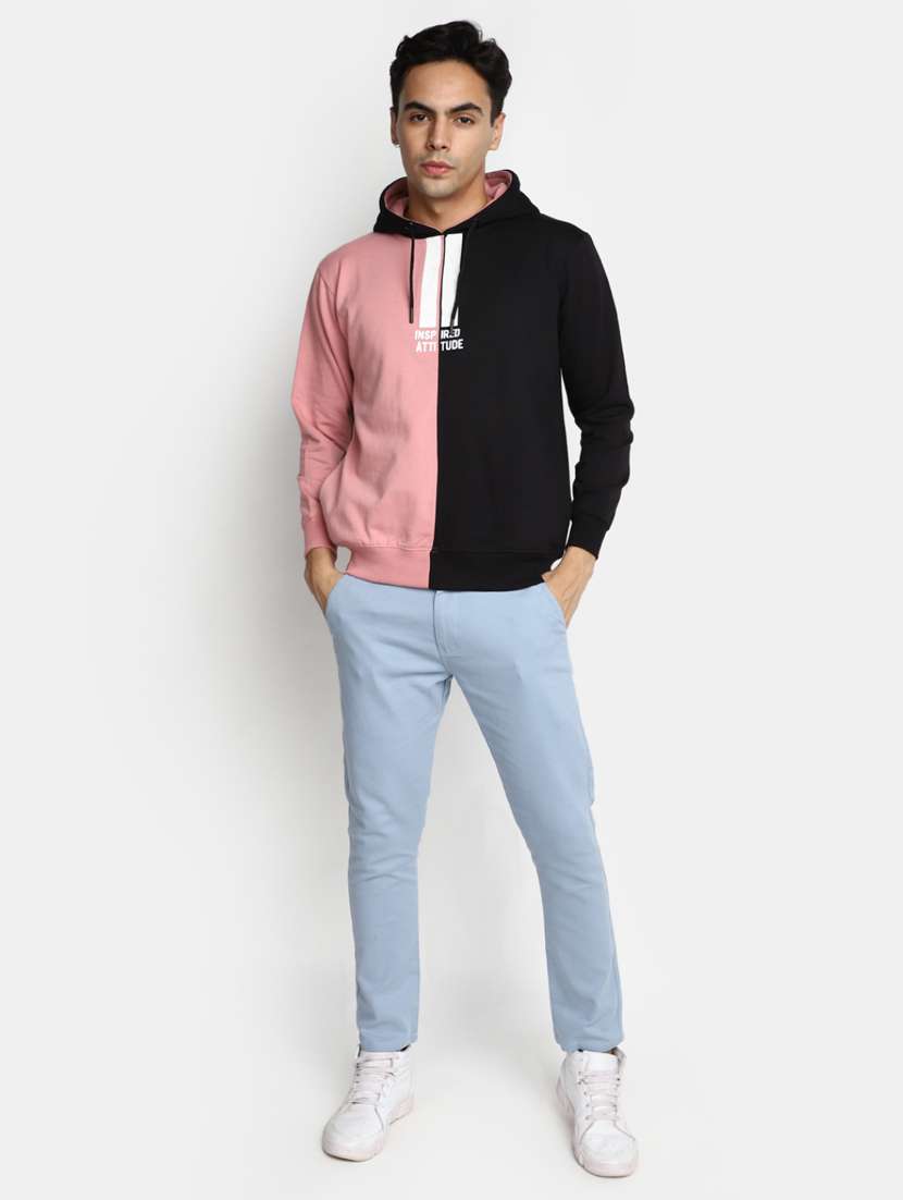 women color blocked hooded sweatshirt - 20595009 -  Standard Image - 4