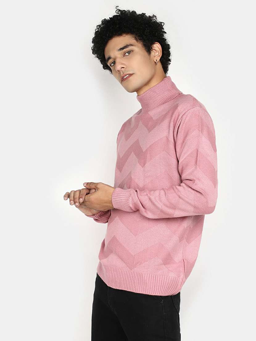 men self design long sleeve regular fit pullover  - 20595125 -  Standard Image - 1