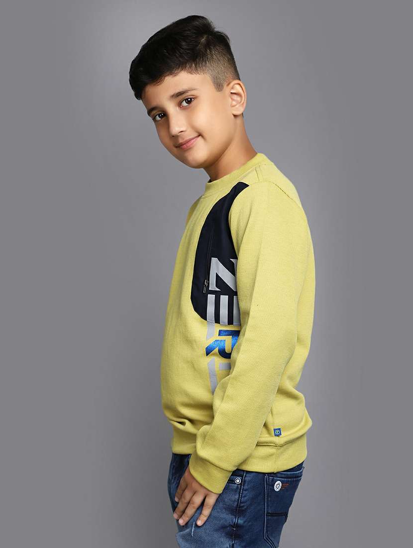 boys yellow full sleeve t-shirt - 20595229 -  Standard Image - 1