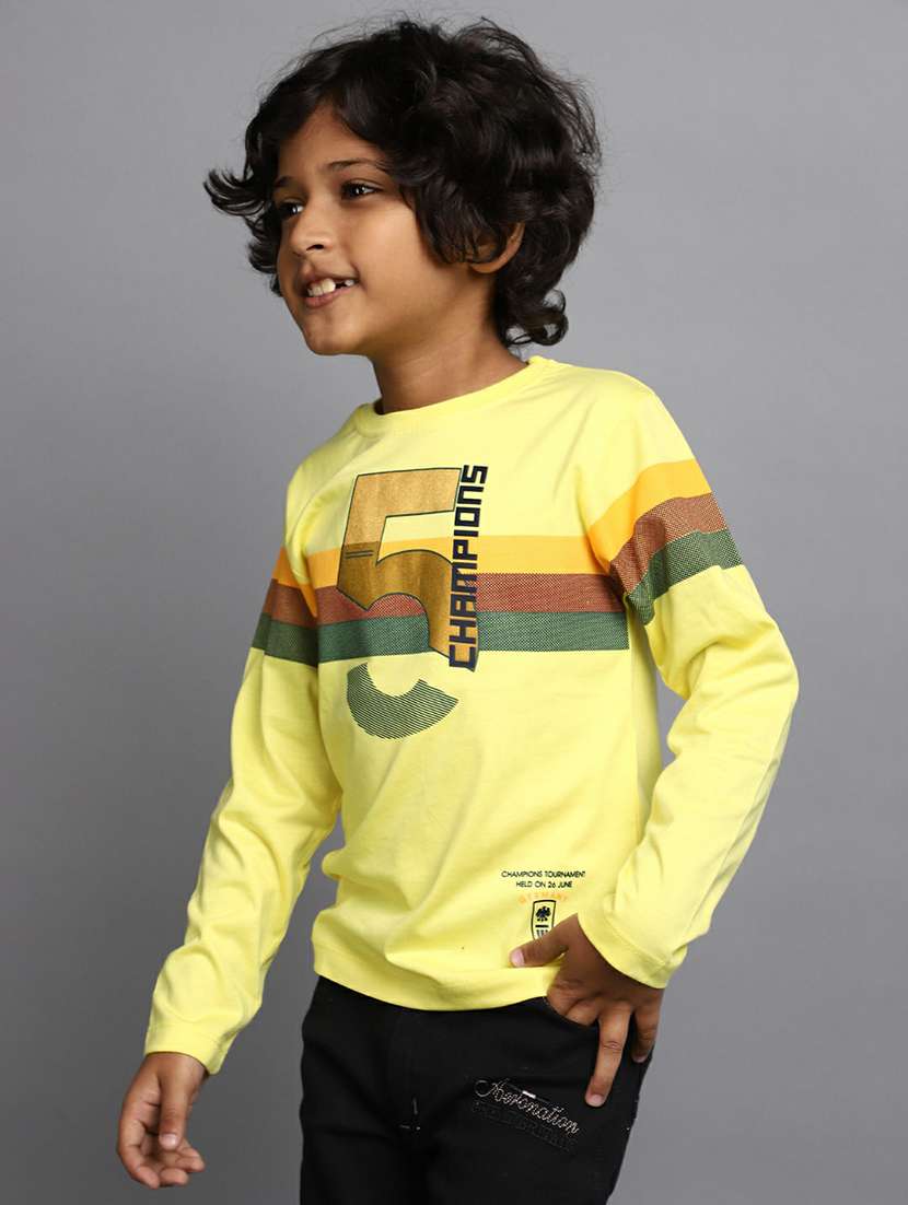 boys round neck typographic regular sweatshirt - 20595249 -  Standard Image - 1