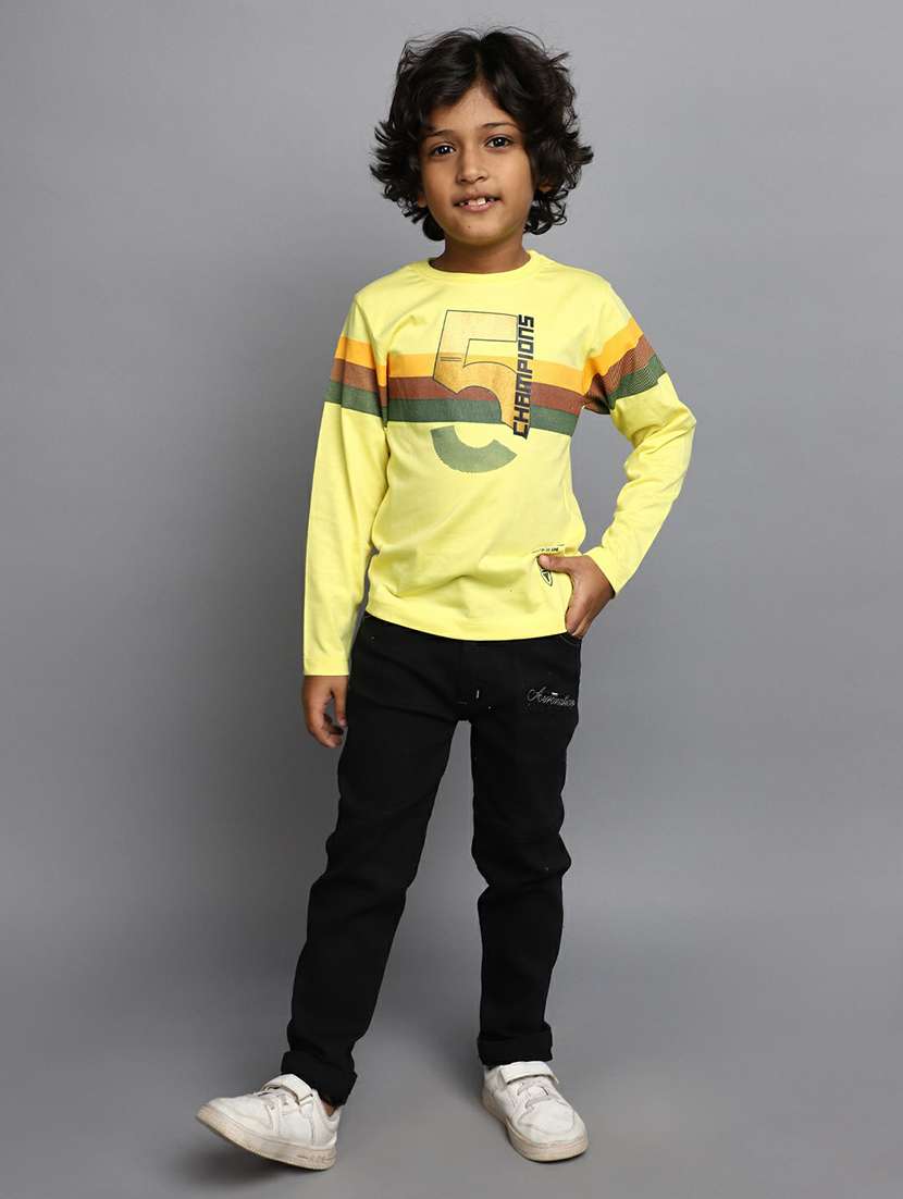 boys round neck typographic regular sweatshirt - 20595249 -  Standard Image - 4