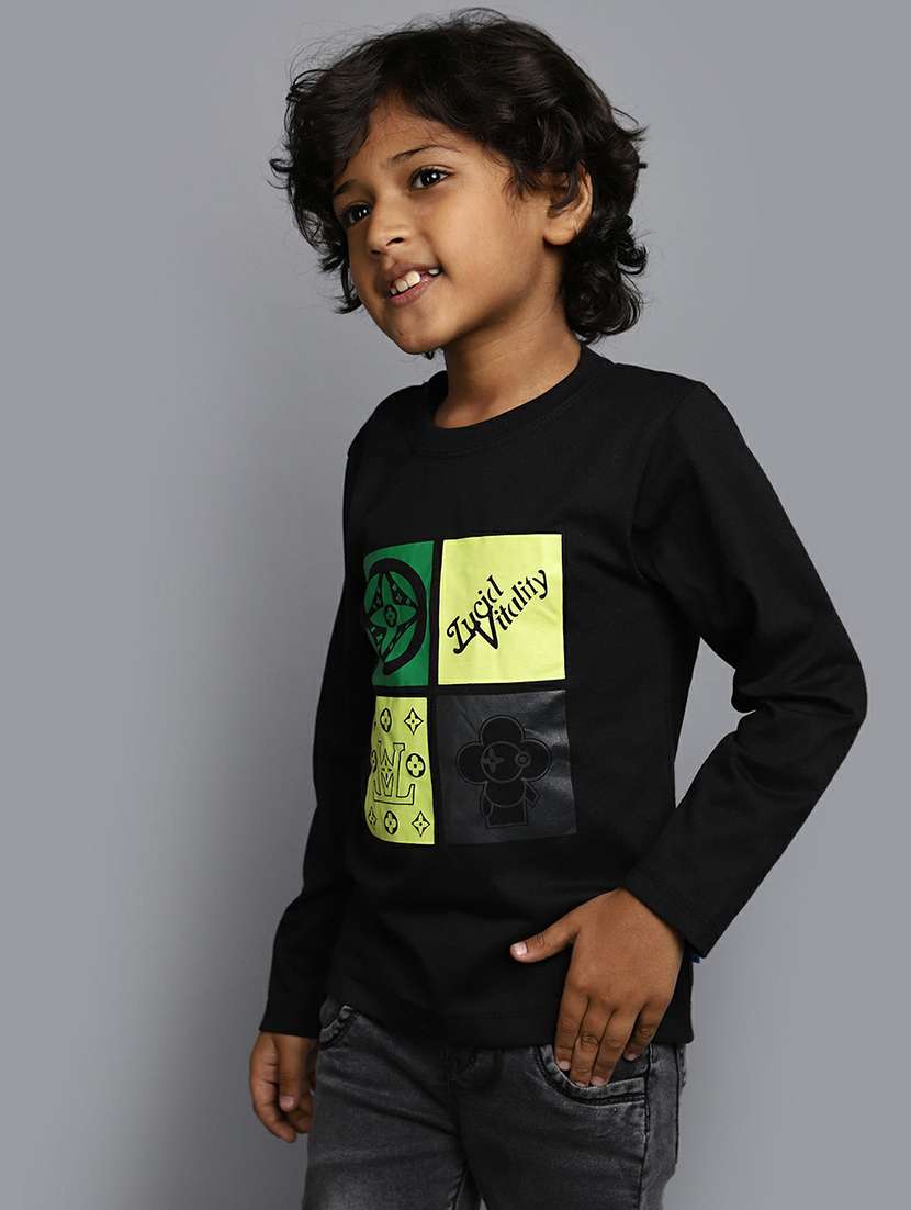 boys round neck graphic regular t-shirt - 20595250 -  Standard Image - 1