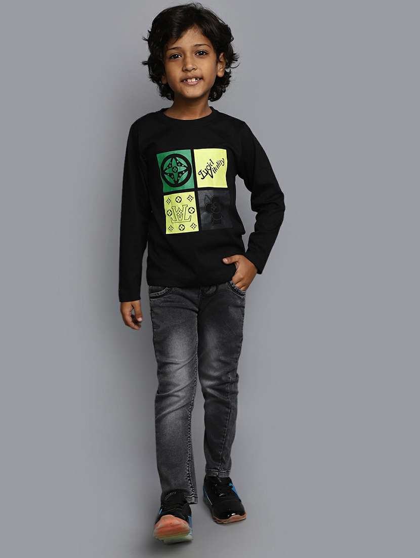 boys round neck graphic regular t-shirt - 20595250 -  Standard Image - 4