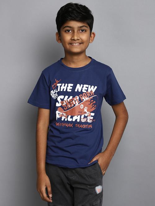boys blue graphic t-shirt - 20595255 - Standard Image - 0