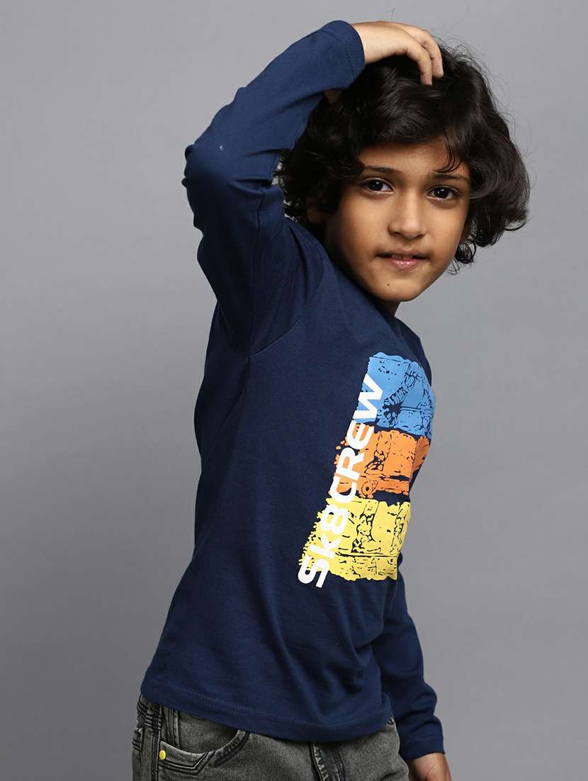 boys navy blue graphic t-shirt - 20595263 -  Standard Image - 1