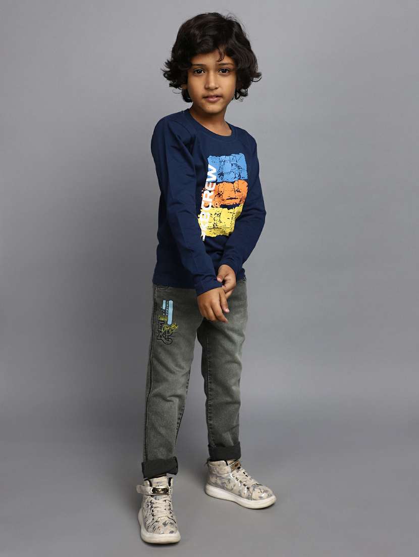 boys navy blue graphic t-shirt - 20595263 -  Standard Image - 4