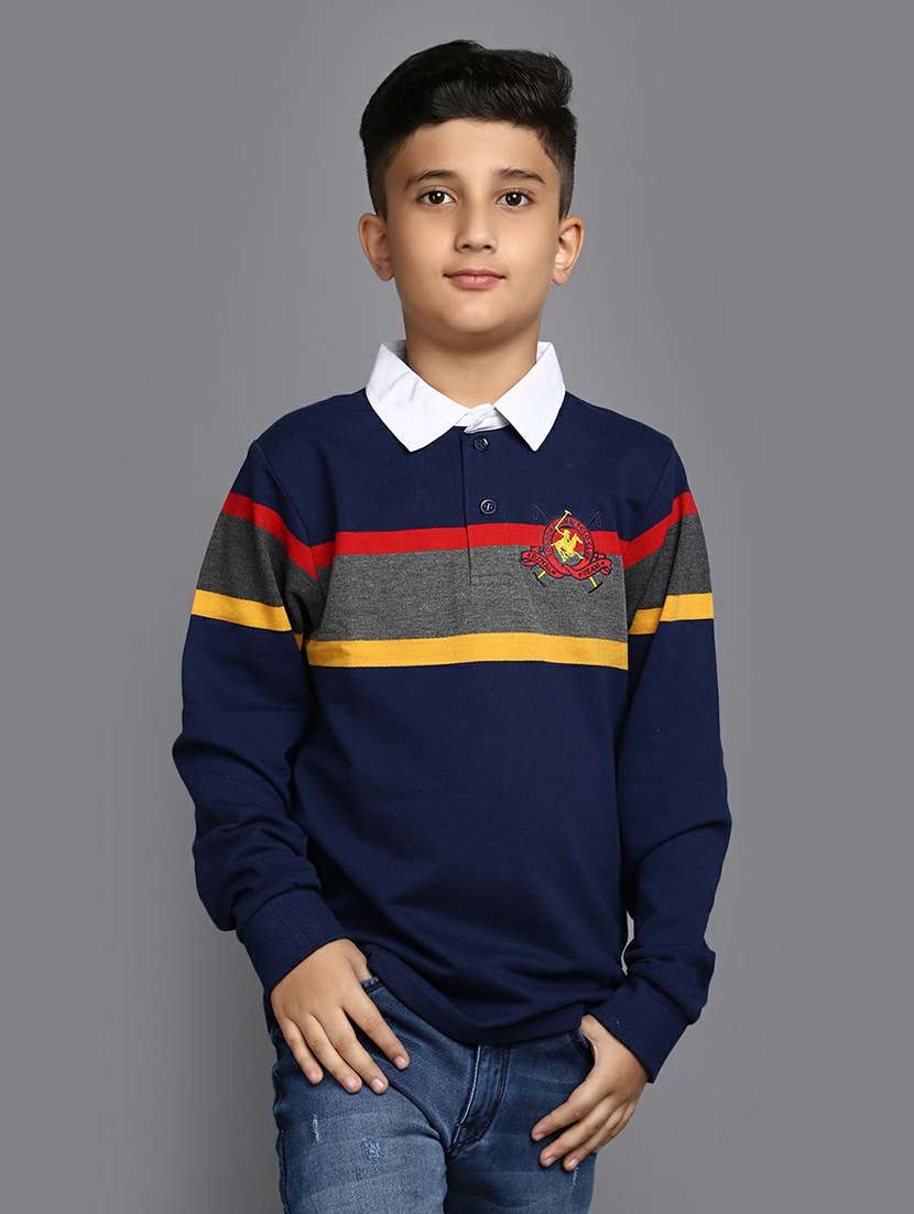 boys striped polo t-shirt