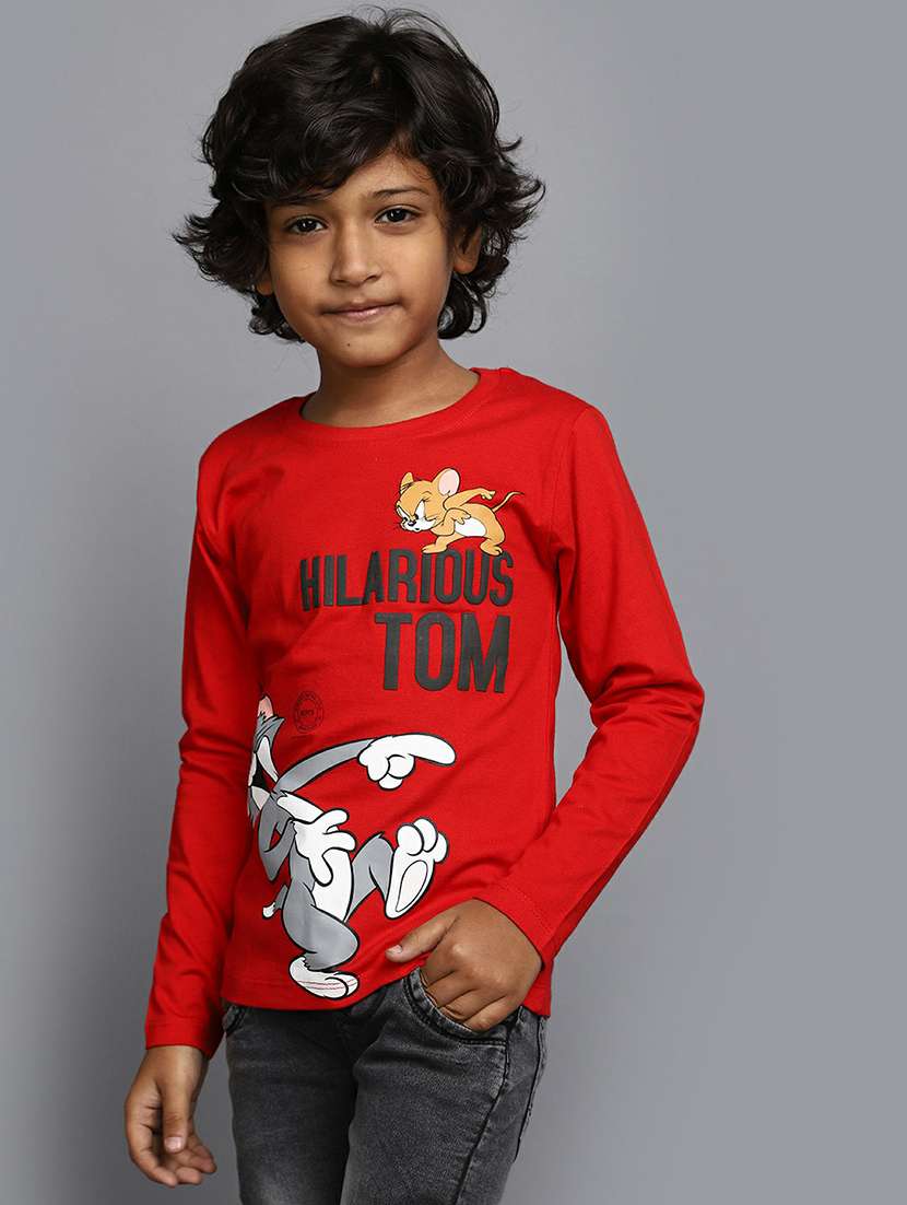 boys red graphic t-shirt - 20595285 -  Standard Image - 1