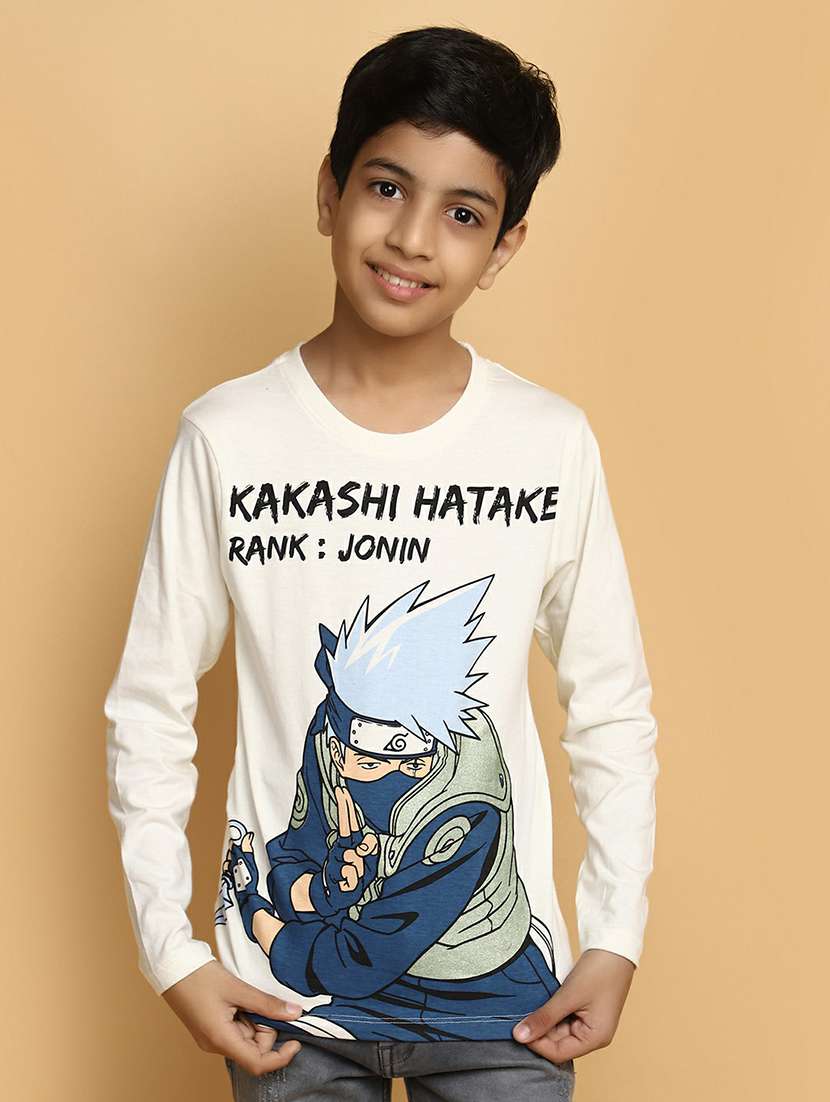 boys cream graphic t-shirt