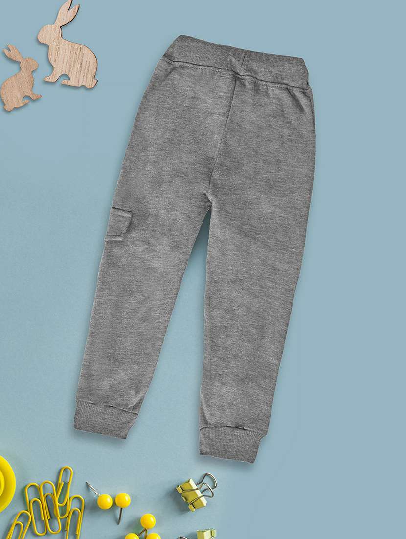 grey side taped cotton joggers - 20595519 -  Standard Image - 1