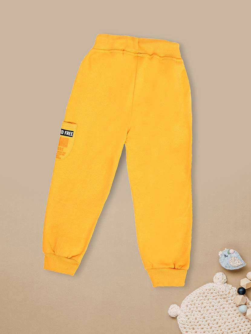 mustard cotton causal joggers - 20595521 -  Standard Image - 1